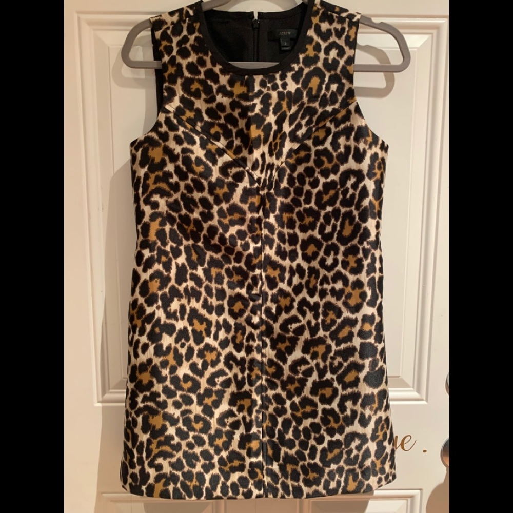 J. Crew Leopard Print Mini Dress